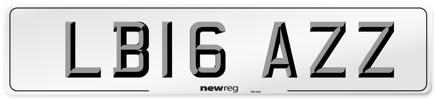LB16 AZZ Number Plate from New Reg